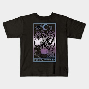 Midnight Margarita Moon - tarot card trans pride pastel Kids T-Shirt